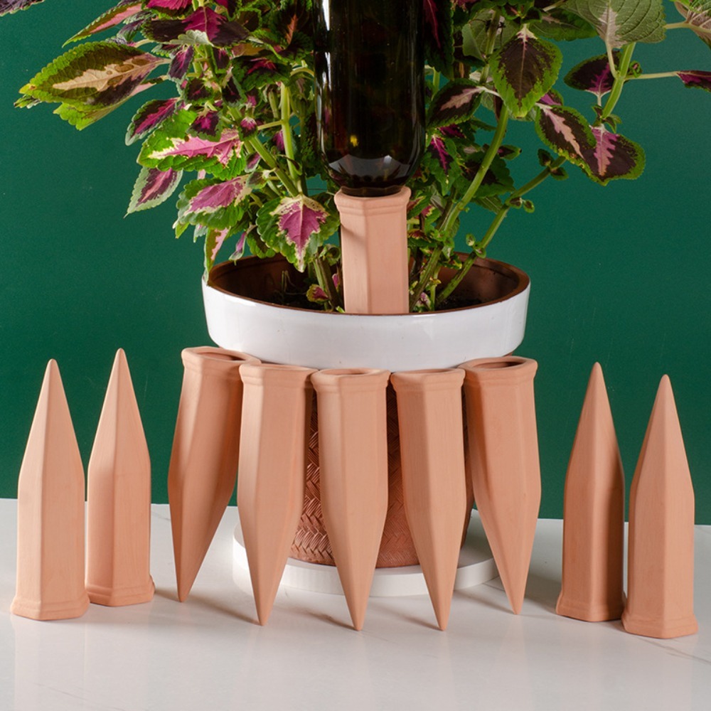 Self Watering Insert - 4 STKS Automatische Terracotta Zelfwatergevende Spikes