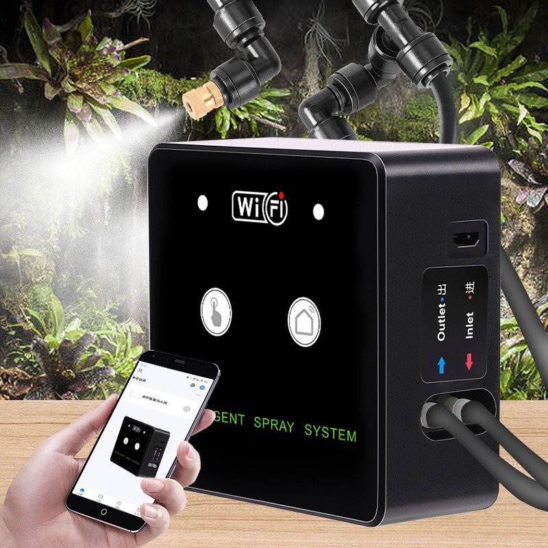 Self Watering Insert - Regenwoudsproeier WiFi-bediening Automatische mist Regenwoud Timing
