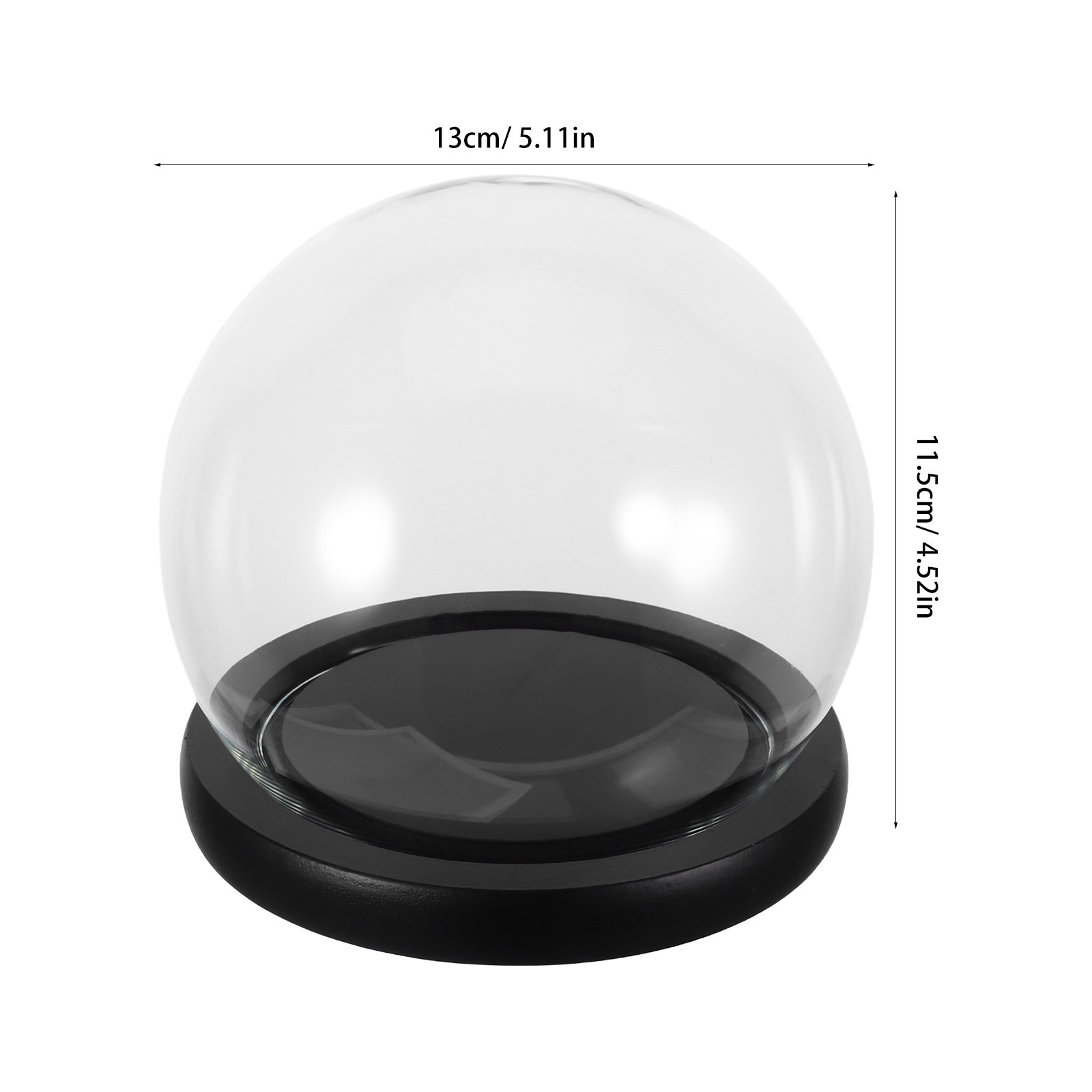 Glazen klok met een stevige ho - Plastic Dome Clear recensie en prijs