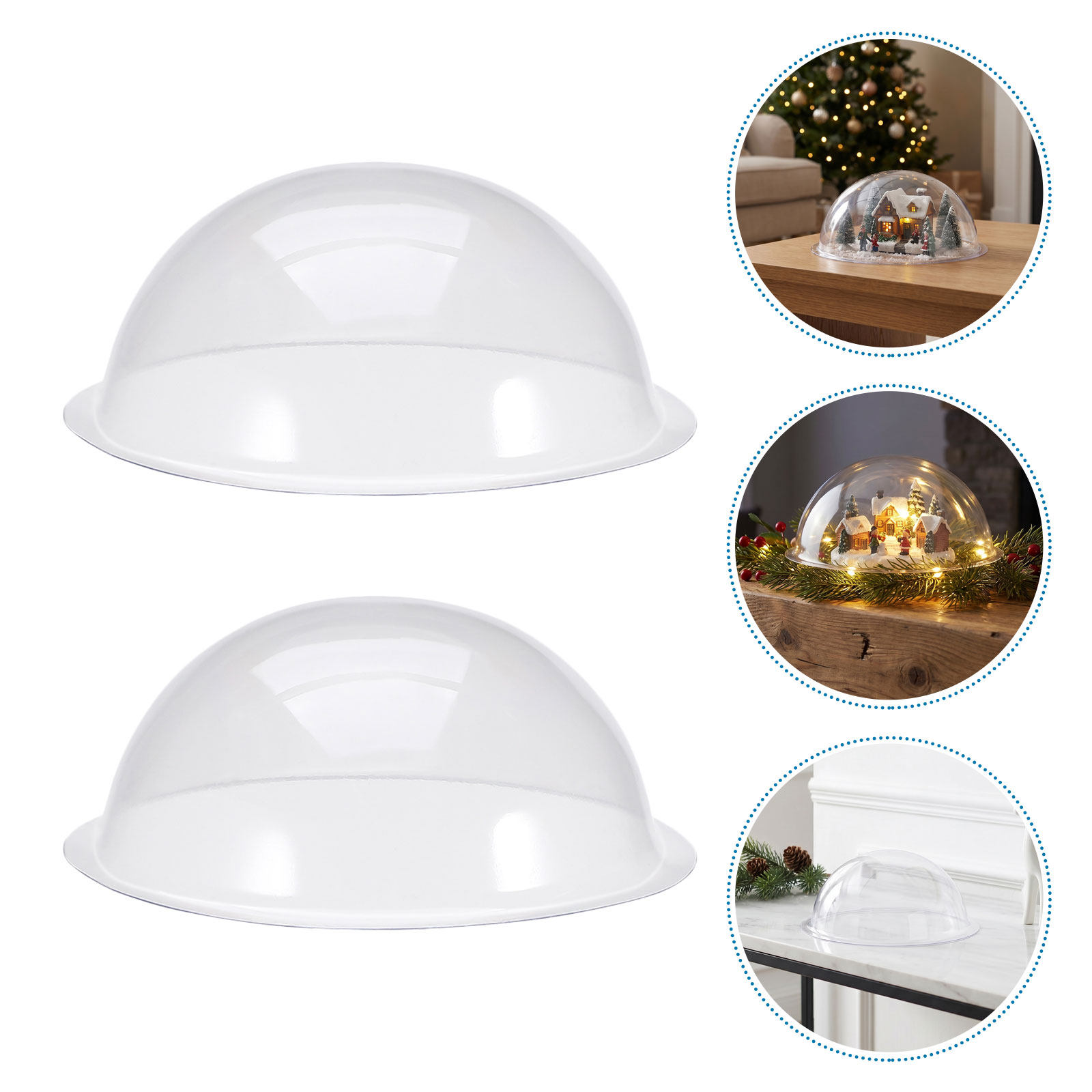 18 stuks transparante plastic  - Plastic Dome Clear recensie en prijs