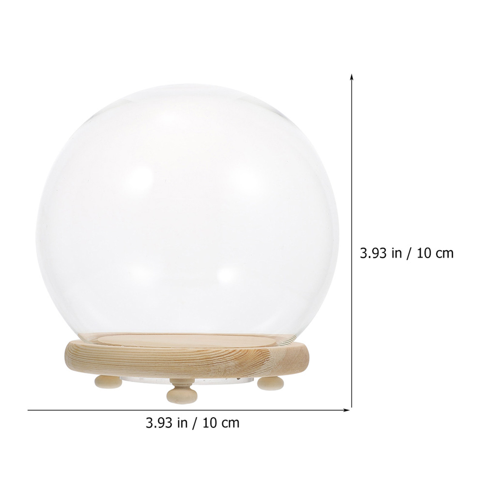 Glazen vitrine met glazen deks - Plastic Dome Clear recensie en prijs